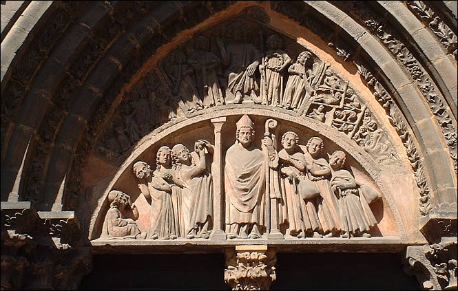 Portail de Saint Nicolas à la cathédrale de Colmar