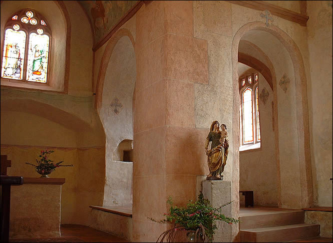 Vue intérieur de la chapelle Sainte Marguerite d'Epfig