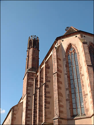 Vue extérieure de l'église des Dominicains de Guebwiller