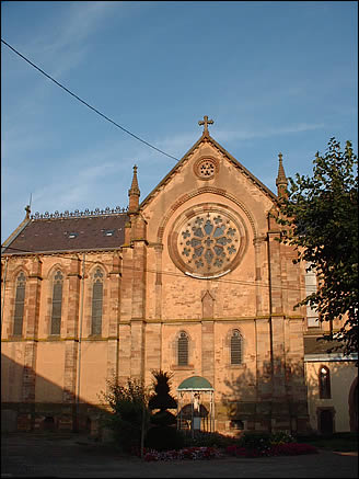 La façade de la chapelle Notre Dame de Molsheim