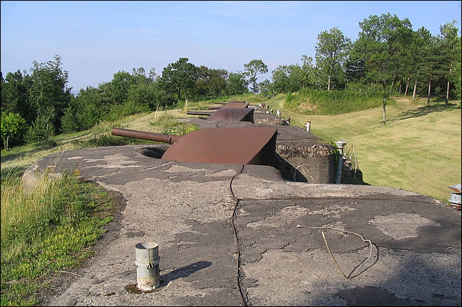 Les batteries d'artilleries du fort de Mutzig