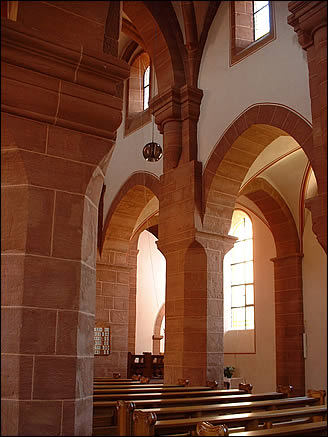Intérieur de l'église Saint Adelphe de Neuwiller Lès Saverne