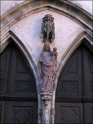 Vierge à l'enfant à l'église des Augustins de Ribeauvillé