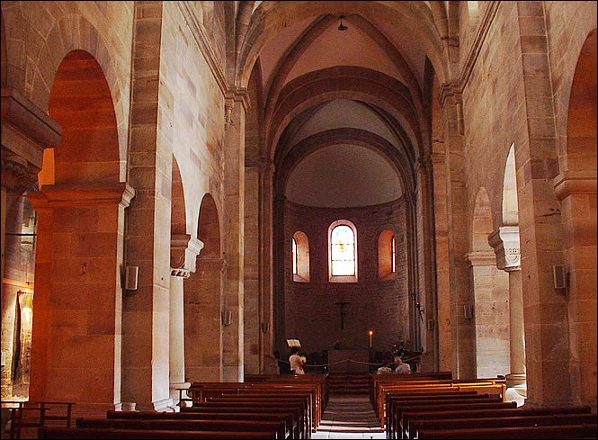 L'intérieur de l'église Saints Pierre et Paul de Rosheim
