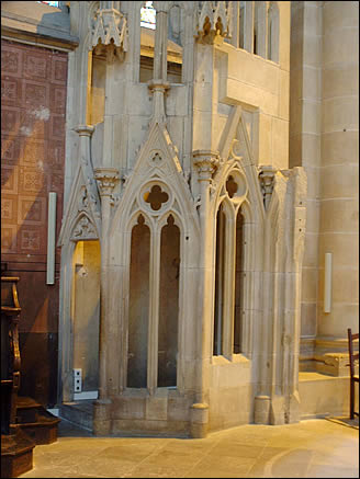 Escalier du jubé de l'église Notre Dame de Rouffach