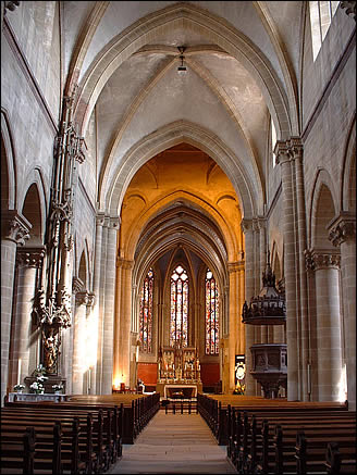 La nef de Notre Dame de l'Assomption de Rouffach