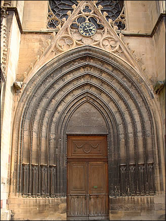 Le portail de Notre Dame de l'Assomption de Rouffach