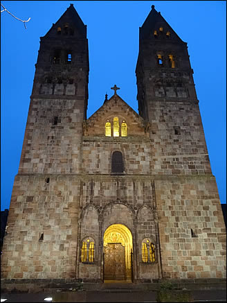 La façade de l'église Sainte Foy de Sélestat