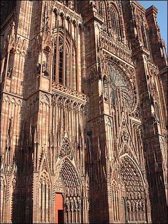 La façade de la cathédrale de Strasbourg
