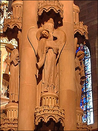 Le pilier des Anges de la cathédrale de Strasbourg