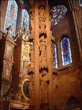 Le pilier des Anges de la cathédrale de Strasbourg