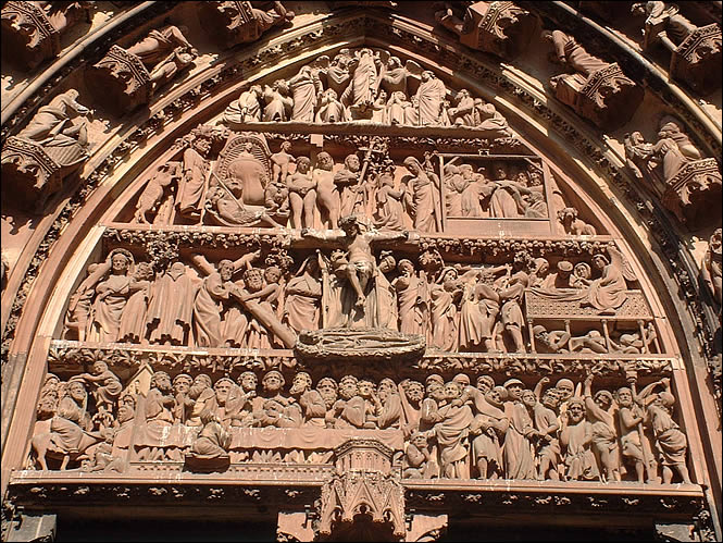 Le portail central de la cathédrale de Strasbourg