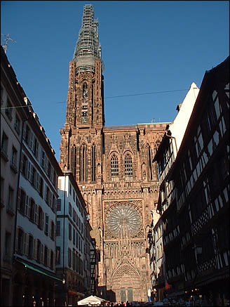 Vue de la cathédrale de Strasbourg