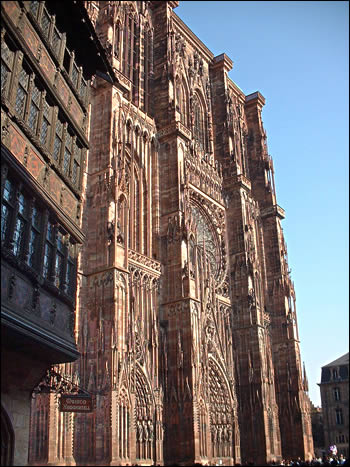 Vue de la cathédrale de Strasbourg