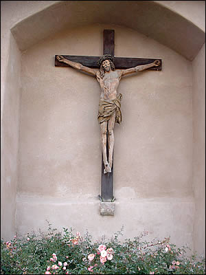 Christ à l'entrée de Zellenberg